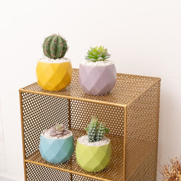 Small glazed ceramic planter - macaron | plant pots