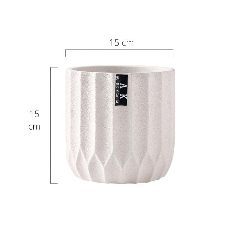 Minimalism stripe cement pots/planters | plant pots