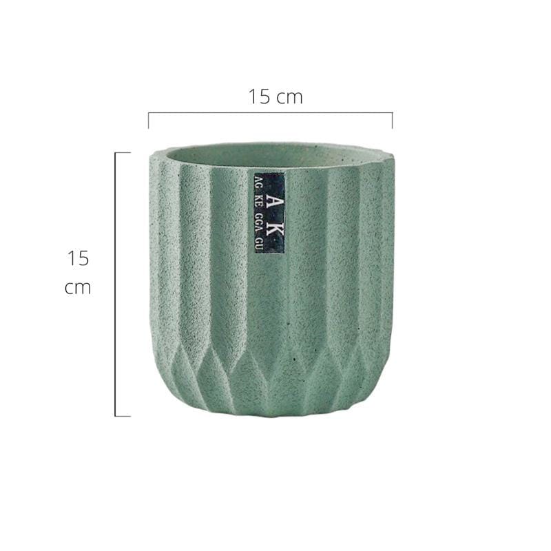 Minimalism stripe cement pots/planters | plant pots