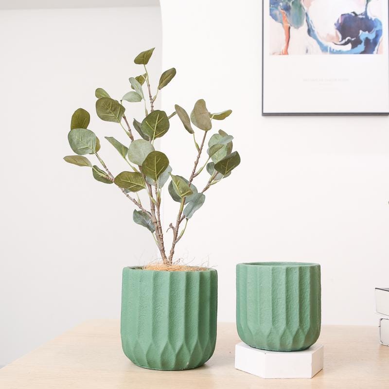 Minimalism stripe cement pots/planters | plant pots