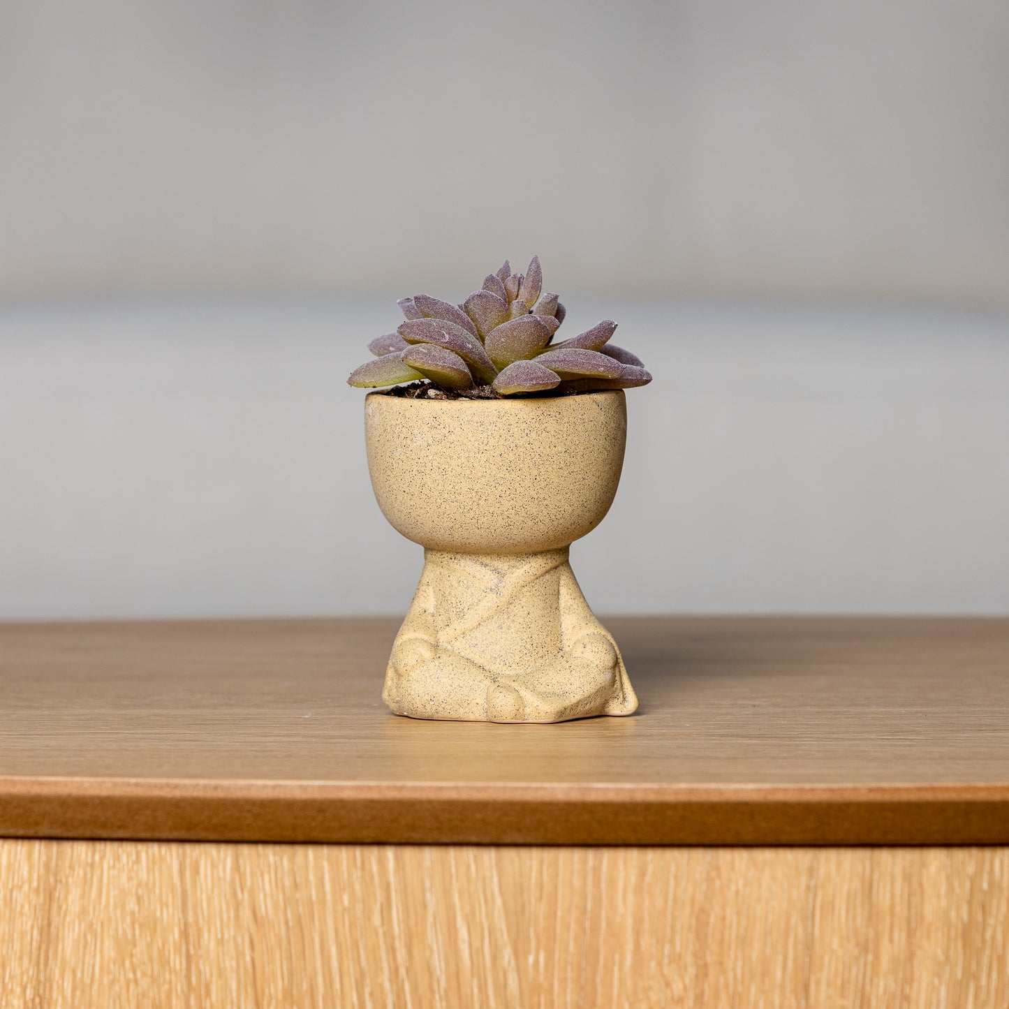 Small Glazed Ceramic Planter - "Little Buddha"