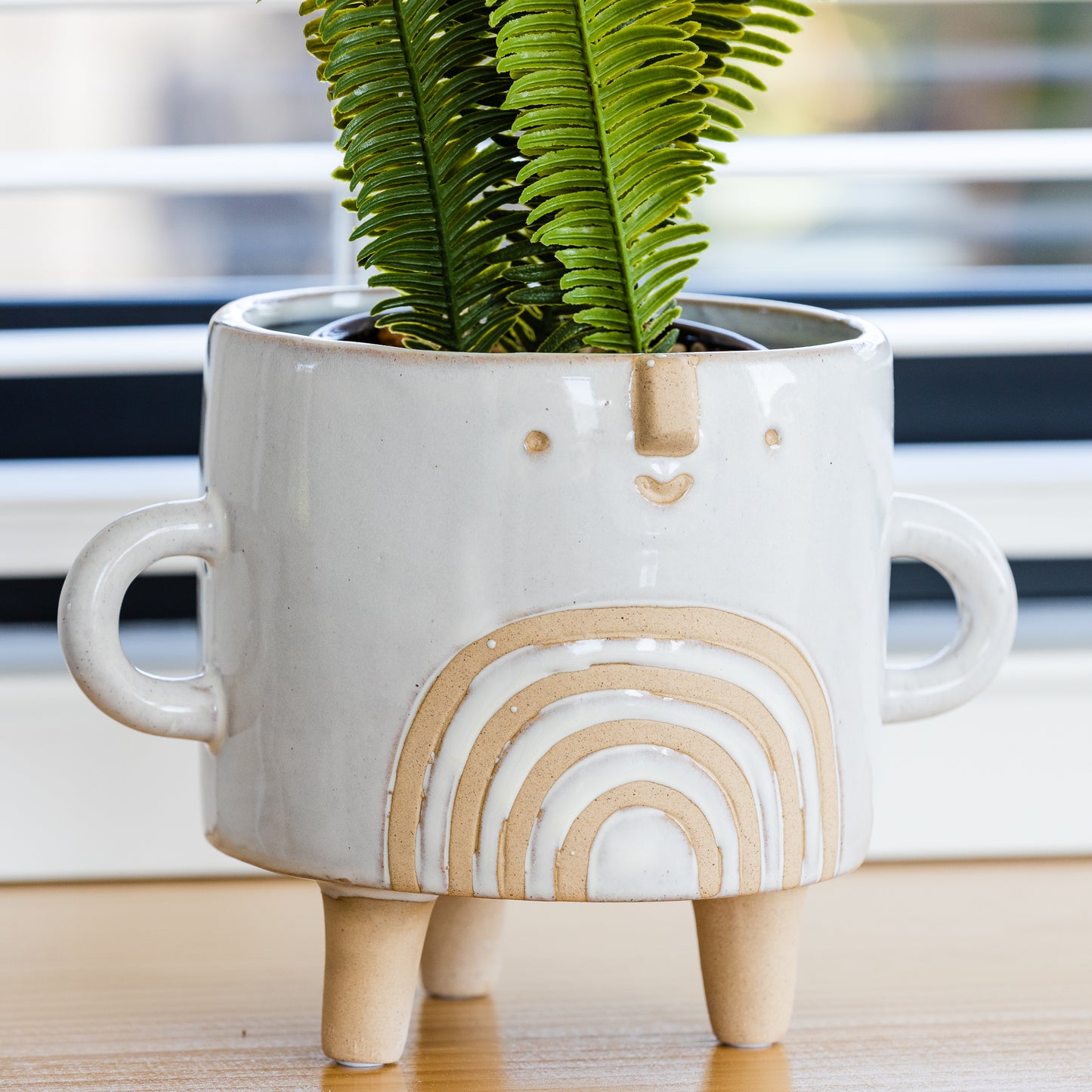 Footed Rainbow Planter