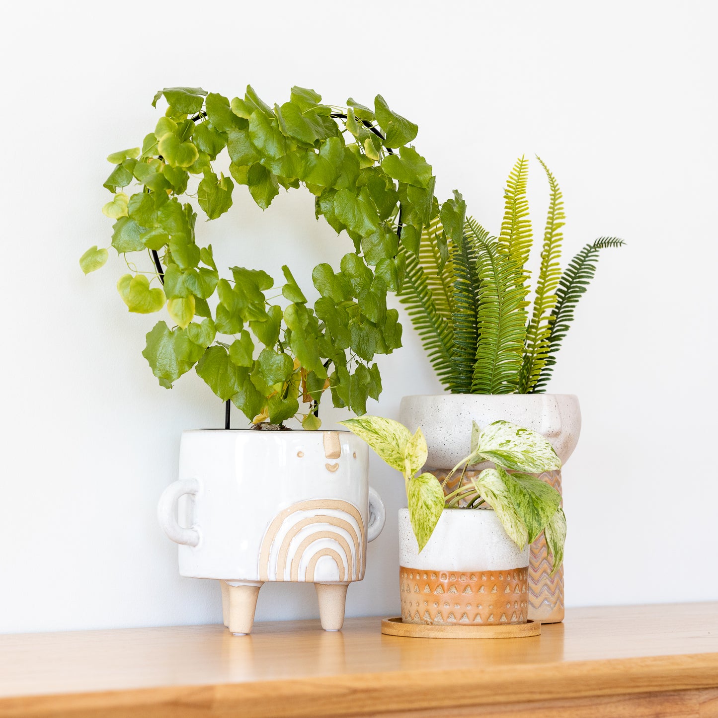 Footed Rainbow Planter