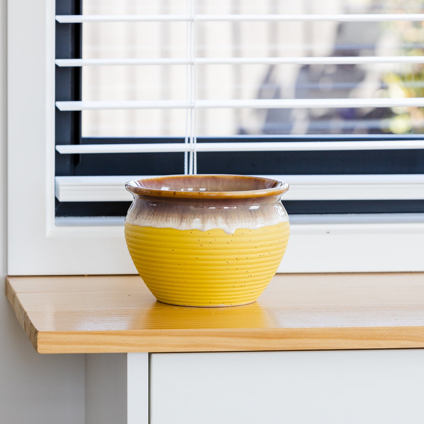 Drip Glazed Ceramic Pots