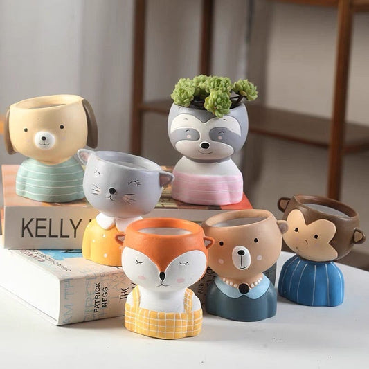 Ceramic cartoon animal planter/pots | plant pots