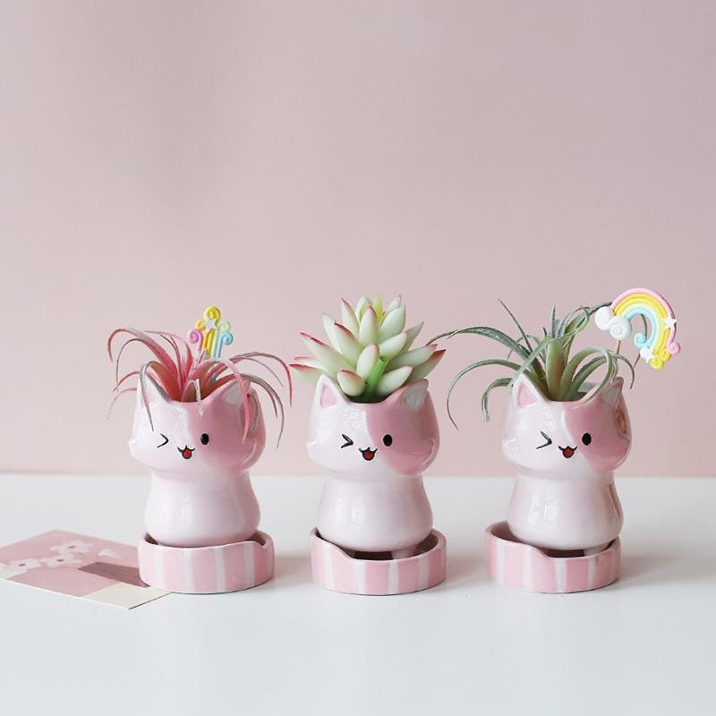 Ceramic pots/planters - kitty | plant pots