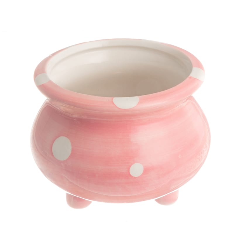 Glazed ceramic plant pots - small footed pots | plant pots