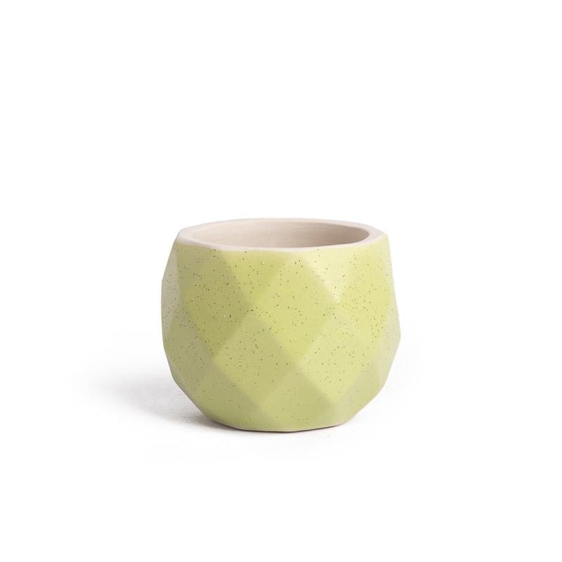 Small glazed ceramic planter - macaron | plant pots