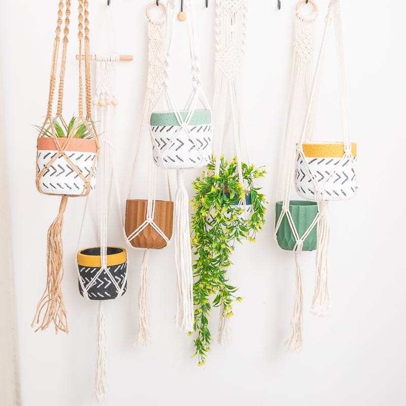 Macrame plant hanger - e | plant pots