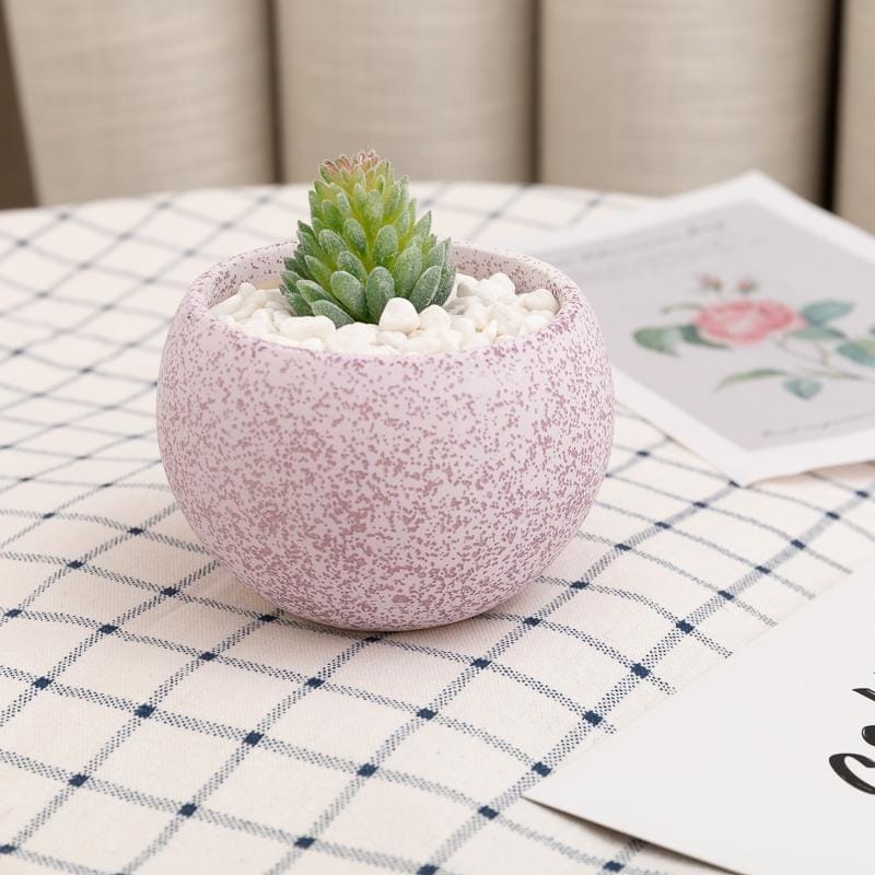 Small ceramic pots/planters - ice cream ball | plant pots